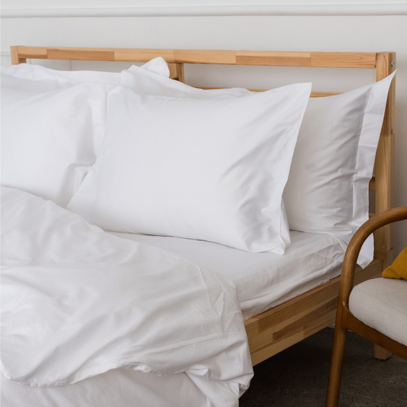 Cotton white pillowcases hot sale