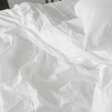 If Only Home French Linen Duvet Cover Snow